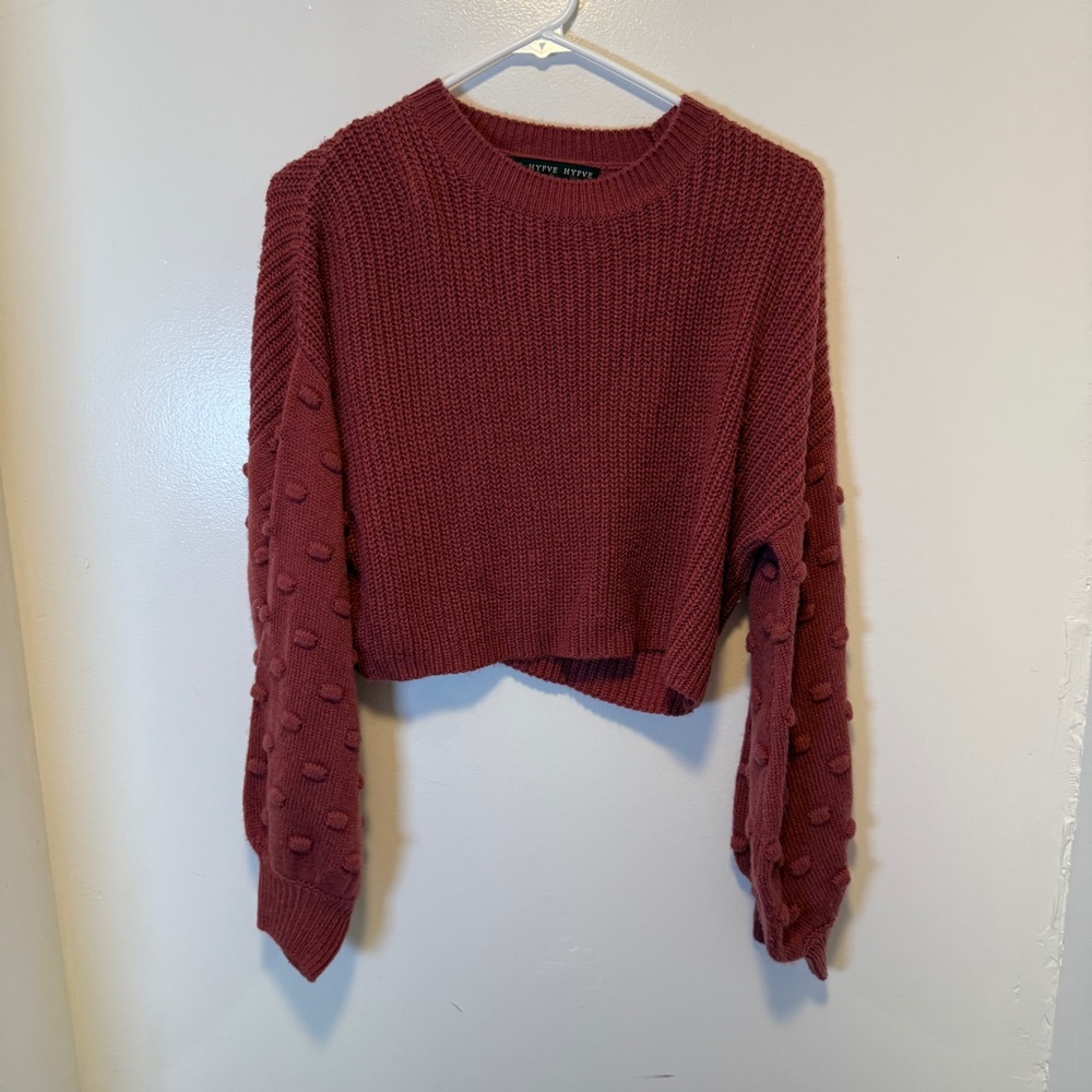 HyFVE sweater maroon women's size small
